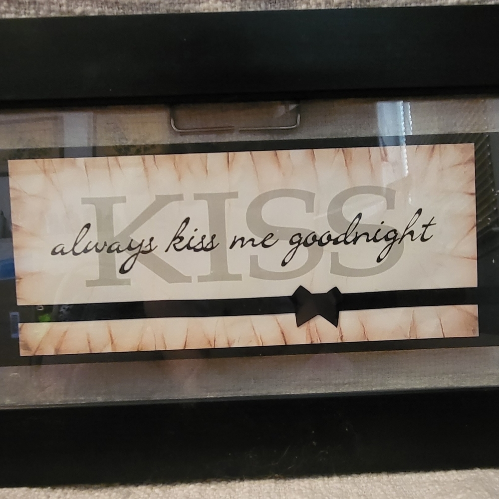 ALWAYS Kiss Me Goodnight Framed Art